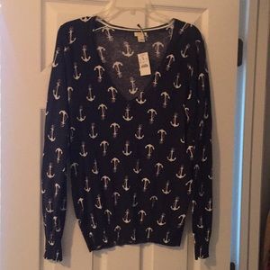 Anchor J crew sweater